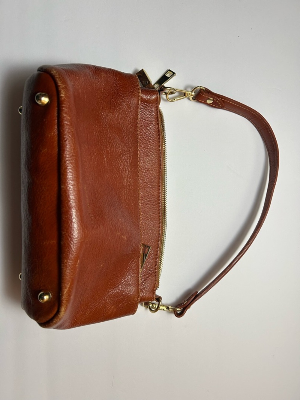 Divina Firenze Classic Brown Leather Bag